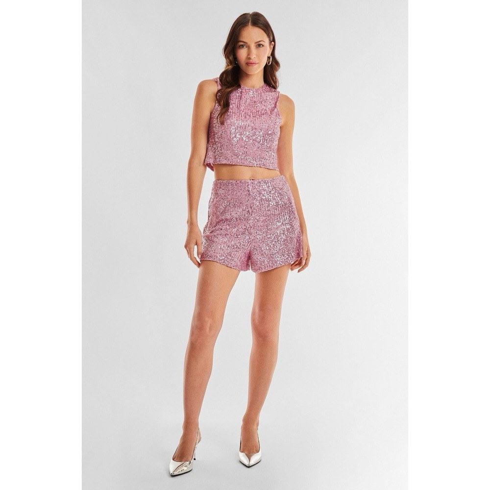 Noli Shop Sequin Top &‎ Shorts Set Women's Size 4